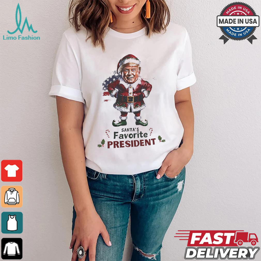 Santa’s favorite president elf Trump Christmas shirt