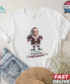 Santa’s favorite president elf Trump Christmas shirt