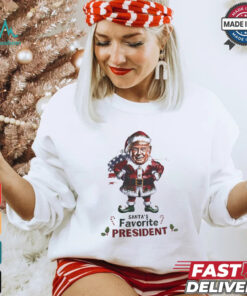 Santa’s favorite president elf Trump Christmas shirt