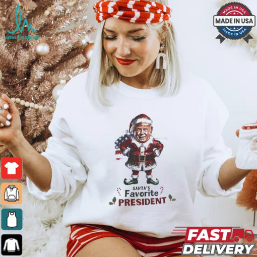 Santa’s favorite president elf Trump Christmas shirt