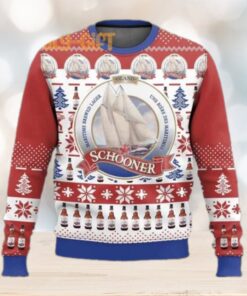 Schooner Beer Ugly Christmas Sweater – Fun Holiday Beer Lover Sweater