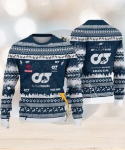 Scuderia AlphaTauri Customized Ugly Christmas Sweater Gift For Holiday