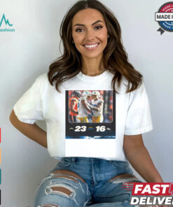 See The Lightning Feell The Thunder Los Angeles Chargers 23 16 Denver Broncos Final Score NFL t shirt