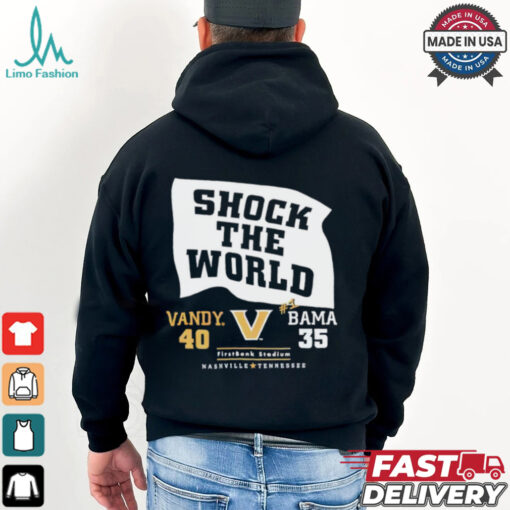Shock the world Vandy beats Bama 40 35 down goes #1 shirt