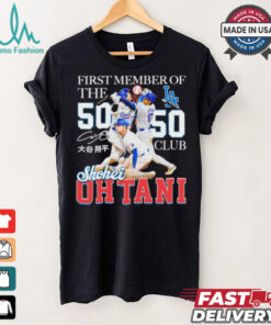 Shohei Ohtani First Member Of The 50 Hr 50 Sb Club Shirt