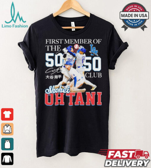 Shohei Ohtani First Member Of The 50 Hr 50 Sb Club Shirt