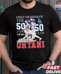 Shohei Ohtani First Member Of The 50 Hr 50 Sb Club Shirt