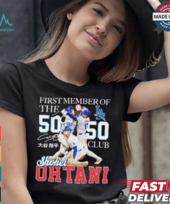 Shohei Ohtani First Member Of The 50 Hr 50 Sb Club Shirt