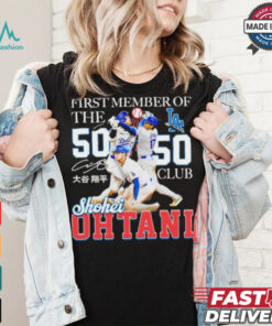 Shohei Ohtani First Member Of The 50 Hr 50 Sb Club Shirt