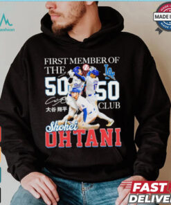 Shohei Ohtani First Member Of The 50 Hr 50 Sb Club Shirt