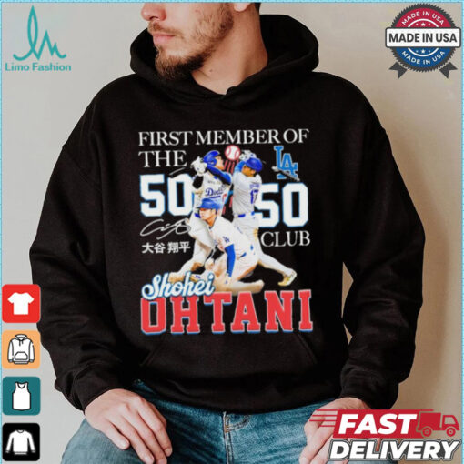 Shohei Ohtani First Member Of The 50 Hr 50 Sb Club Shirt