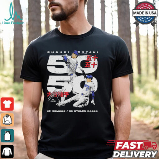 Shohei ohtani los angeles d 50 50 club japanese shirt