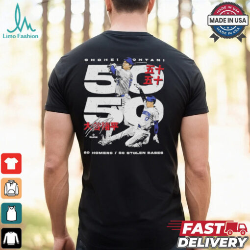 Shohei ohtani los angeles d 50 50 club japanese shirt