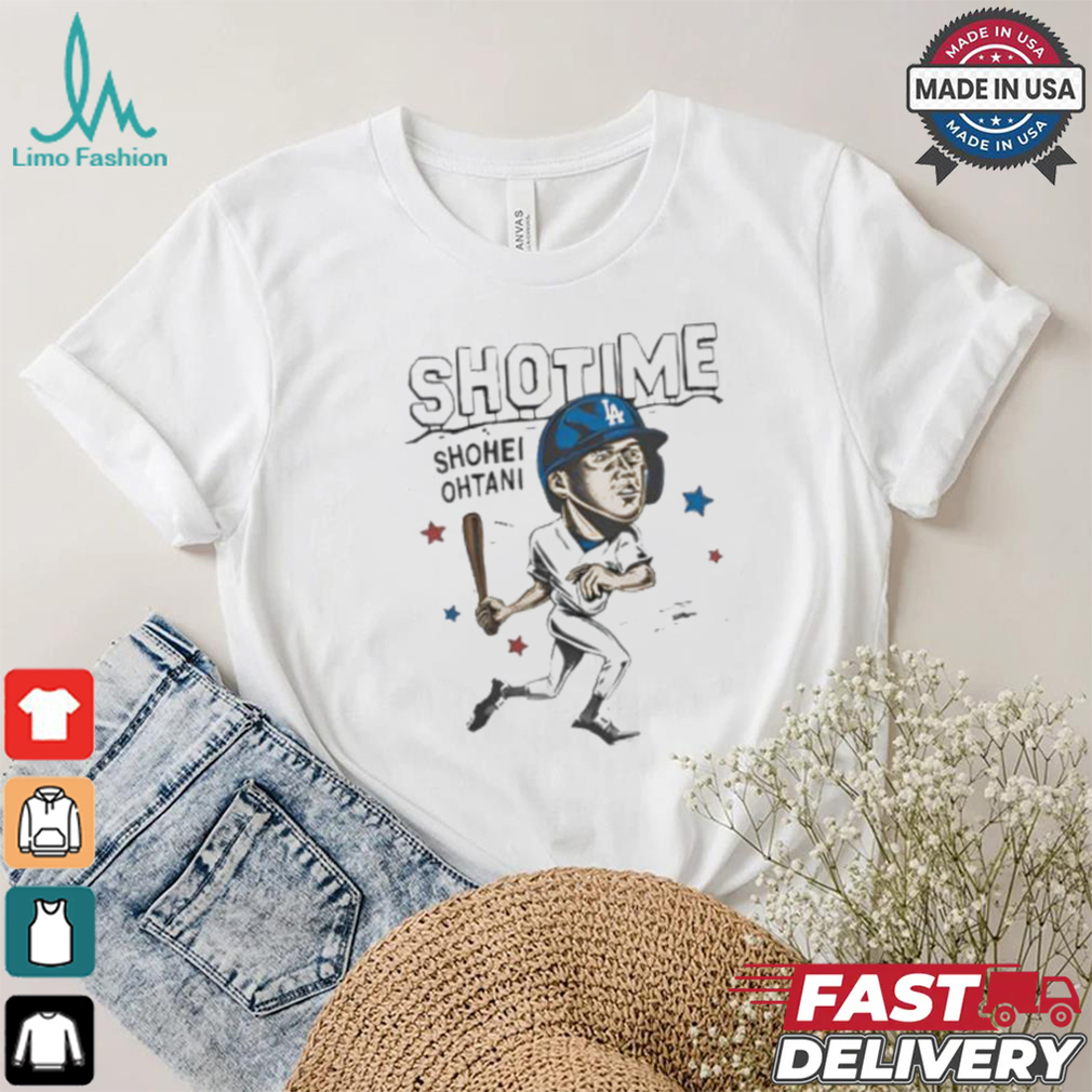 Shotime Shohei Ohtani Los Angeles Dodgers caricature shirt Shotime Shohei Ohtani Los Angeles Dodgers caricature shirt