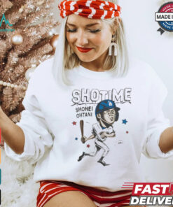 Shotime Shohei Ohtani Los Angeles Dodgers caricature shirt