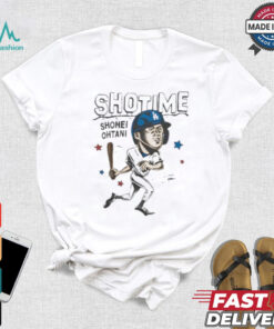 Shotime Shohei Ohtani Los Angeles Dodgers caricature shirt