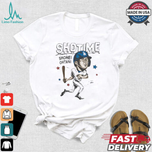 Shotime Shohei Ohtani Los Angeles Dodgers caricature shirt