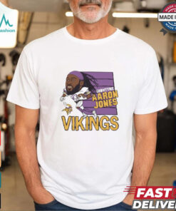Showtyme Aaron Jones Minnesota Vikings caricature shirt