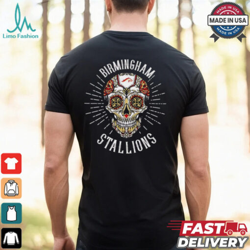 Skull Birmingham Stallions Dia De Los Muertos shirt