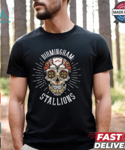 Skull Birmingham Stallions Dia De Los Muertos shirt