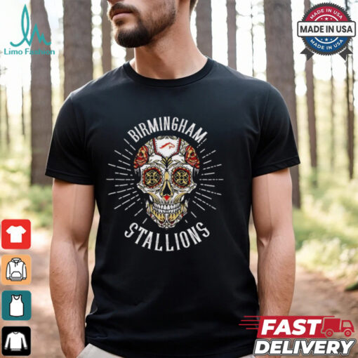 Skull Birmingham Stallions Dia De Los Muertos shirt