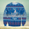 MLB LA Dodgers Skull Baseball Christmas Ugly Sweater