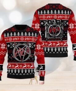 Slayer American Thrash Metal Band King Hanneman Lombardo Araya Christmas Sweater Chirstmas Gifts 2024 Xmas For Family And Friends Ugly Sweater