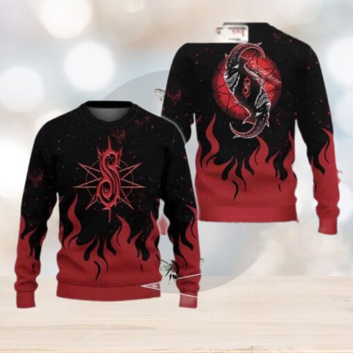 SlipKnot Goat Satan Rock Band Christmas Sweater Chirstmas Gifts 2024 Xmas For Family And Friends Ugly Sweater