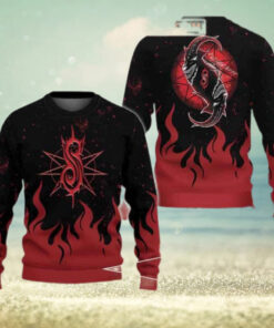 SlipKnot Goat Satan Rock Band Christmas Sweater Chirstmas Gifts 2024 Xmas For Family And Friends Ugly Sweater