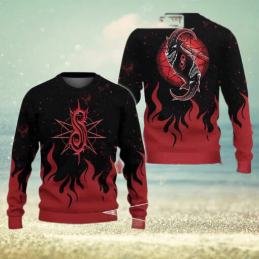 SlipKnot Goat Satan Rock Band Christmas Sweater Chirstmas Gifts 2024 Xmas For Family And Friends Ugly Sweater