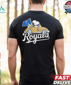 Snoopy driving car let’s go Kansas City Royals MLB Playoff shirt