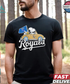 Snoopy driving car let’s go Kansas City Royals MLB Playoff shirt