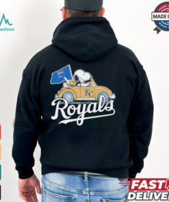 Snoopy driving car let’s go Kansas City Royals MLB Playoff shirt