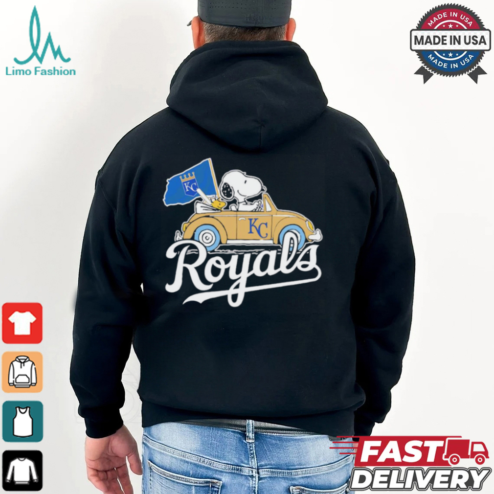 Snoopy driving car let’s go Kansas City Royals MLB Playoff shirt Snoopy driving car let’s go Kansas City Royals MLB Playoff shirt