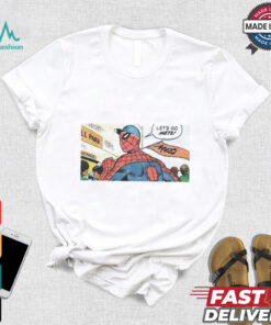 Spider man Mets flag let’s go Mets shirt