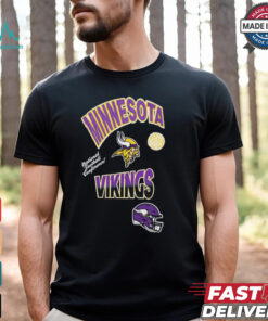 Standard Black Minnesota Vikings Turn It Up Drop Shoulder