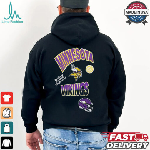 Standard Black Minnesota Vikings Turn It Up Drop Shoulder