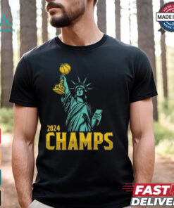 Statue Of Liberty New York Liberty 2024 WNBA Champs T Shirt