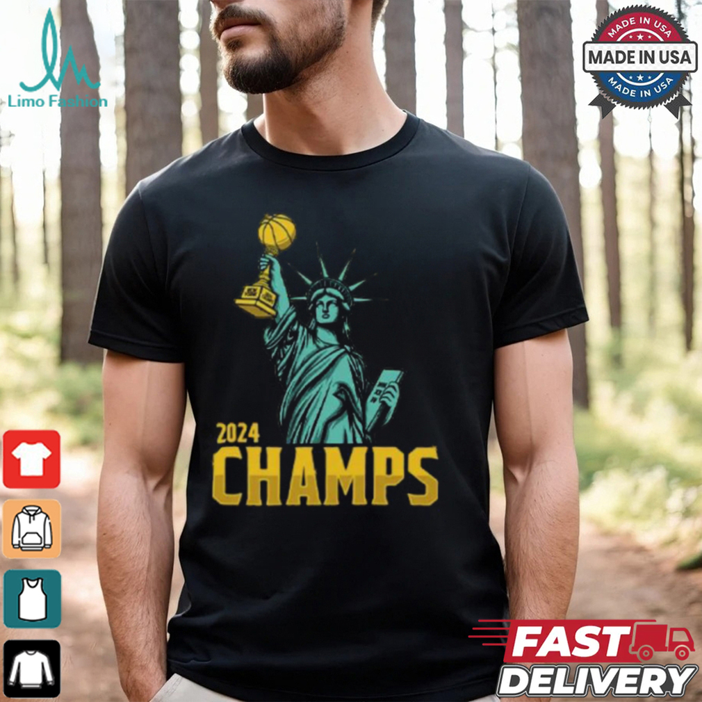 Statue Of Liberty New York Liberty 2024 WNBA Champs T Shirt Statue Of Liberty New York Liberty 2024 WNBA Champs T Shirt