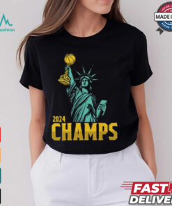 Statue Of Liberty New York Liberty 2024 WNBA Champs T Shirt