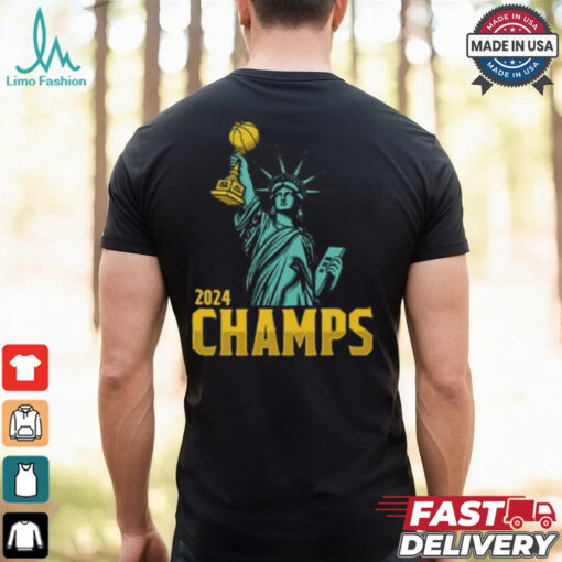 Statue Of Liberty New York Liberty 2024 WNBA Champs T Shirt