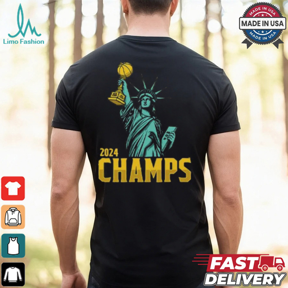 Statue Of Liberty New York Liberty 2024 WNBA Champs T Shirt Statue Of Liberty New York Liberty 2024 WNBA Champs T Shirt