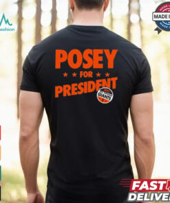 Steven Leandres Posey For President Sfgiants t shirt