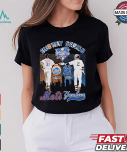 Subway Series Derek Jeter New York Yankees x Mike Piazza New York Mets Signatures Shirt