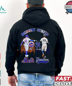 Subway Series New York Mets Lindor and Yankees Juan skyline shirt