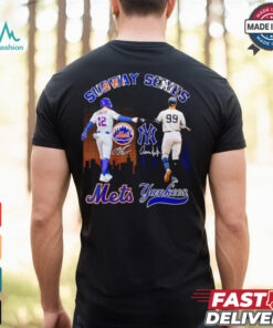 Subway Series New York Mets Lindor and Yankees Juan skyline shirt
