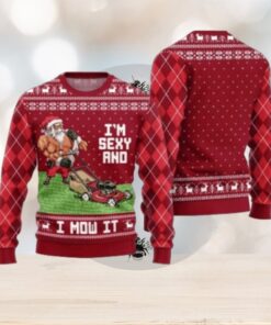 Swole Santa Sexy And Mow It Ugly Christmas Sweater