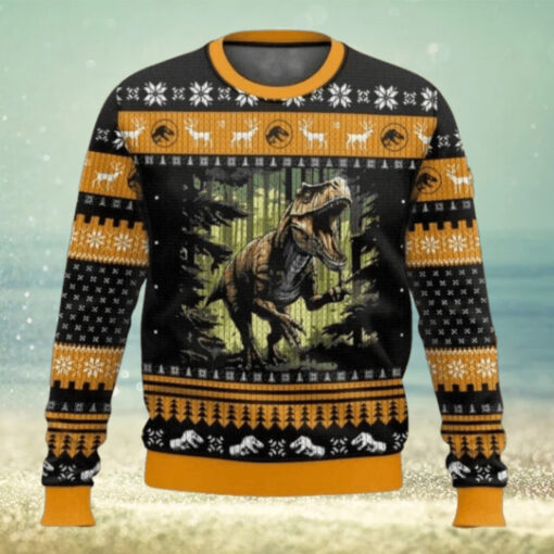 T Rex Jurassic Park World Ugly Sweater