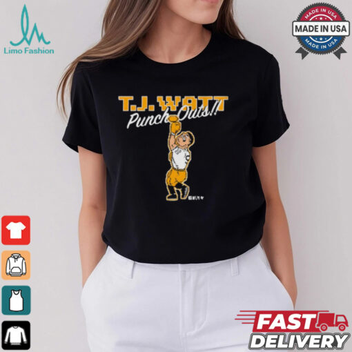 T.J. Watt Punch Outs Pittsburgh Steelers NFL t shirt