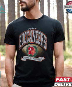 Tampa Bay Buccaneers Stoney Clover Lane x '47 Black Glitter Rocker Retro Tubular T Shirt